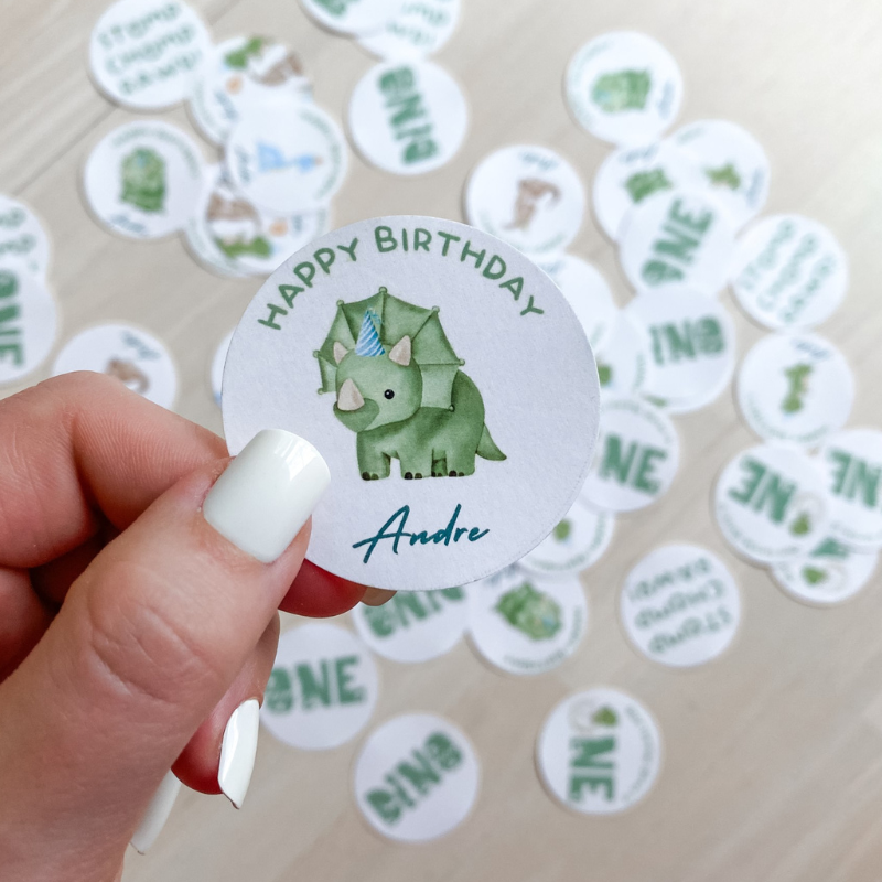 DIY: Dinosaur Cupcake Toppers for a First Birthday